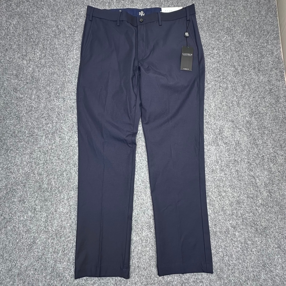 Lauren Ralph Lauren Narraganse Classic Fit Dress Pants Men's 36x30 Navy NWT